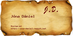Jóna Dániel névjegykártya